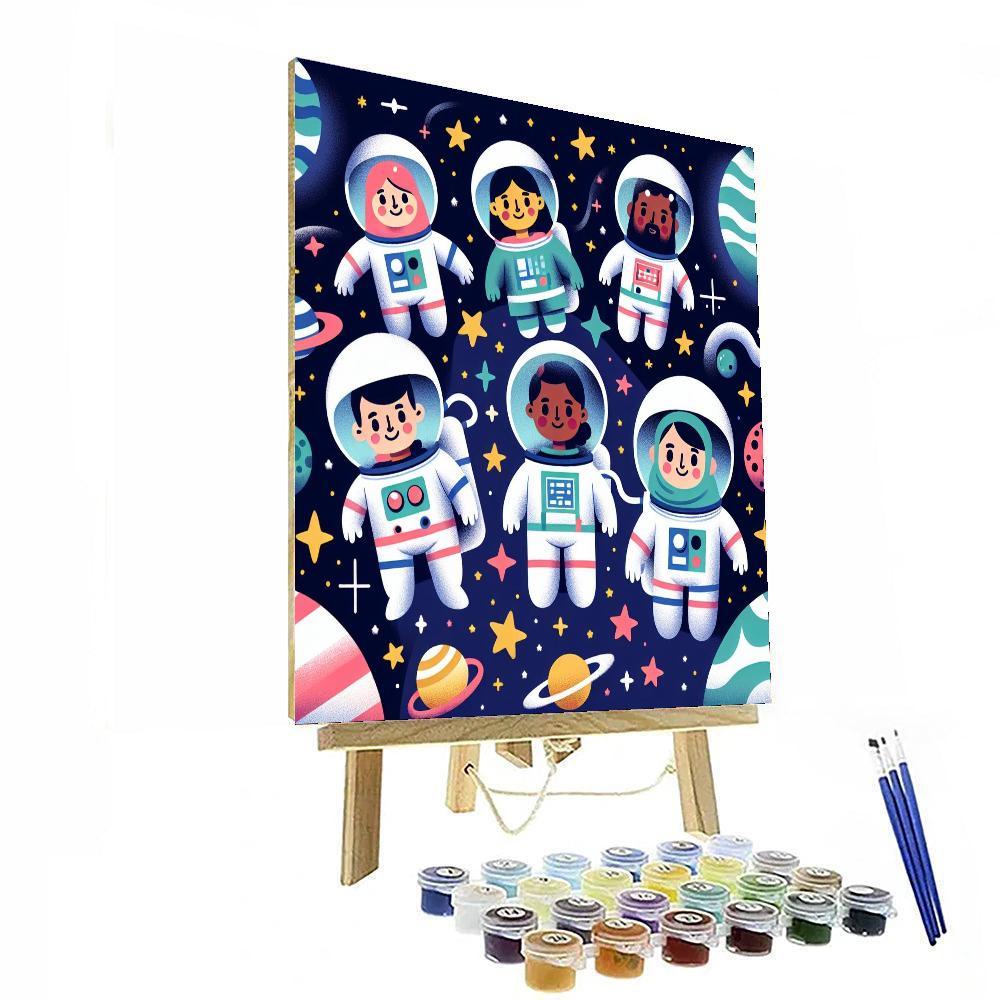 Space Mission Galaxy Quest Paint By Numbers