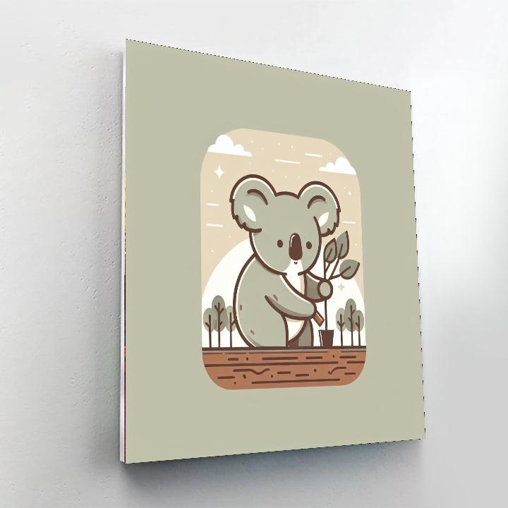 Eco-friendly Koala Painting Number Kit