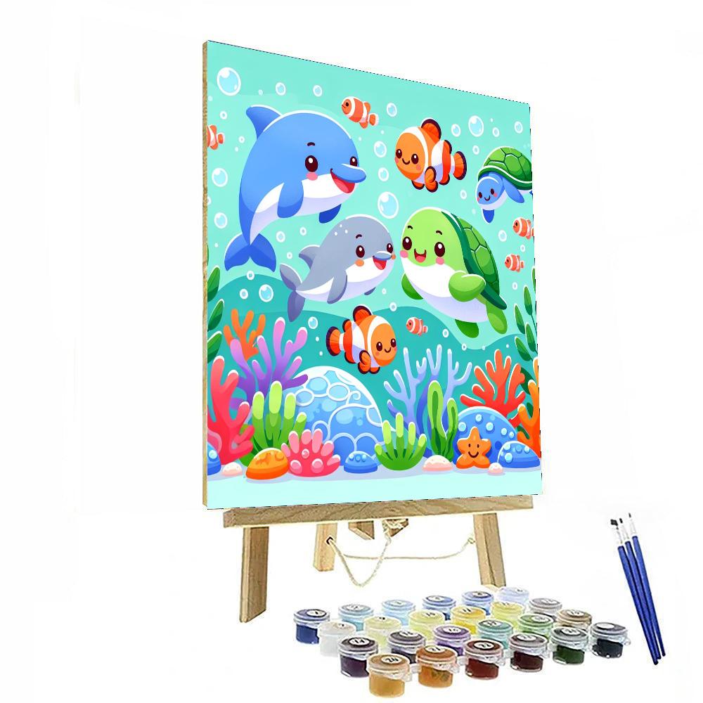 Colorful Sea Adventure Painting Number Kit