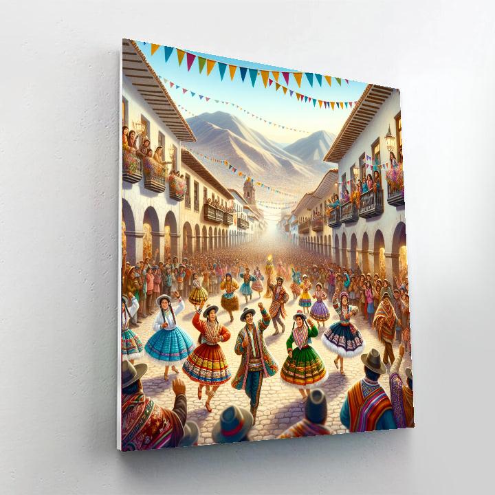La Fiesta De La Candelaria Painting By Numbers Kit