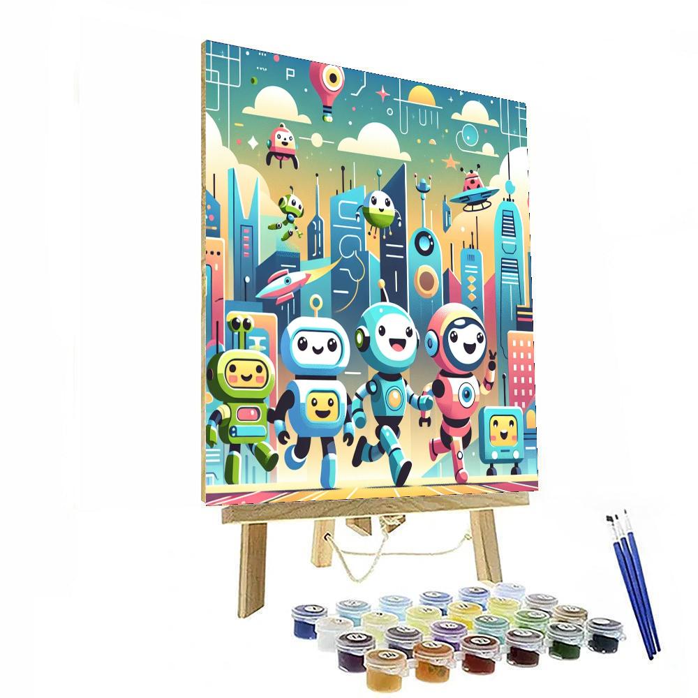 Robot Quest Paint By Numbers