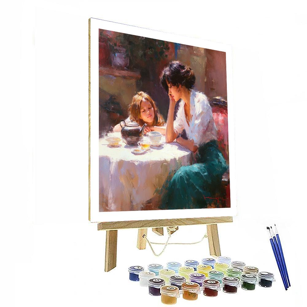 Heartfelt Morning Tea DIY Paint By Numbers