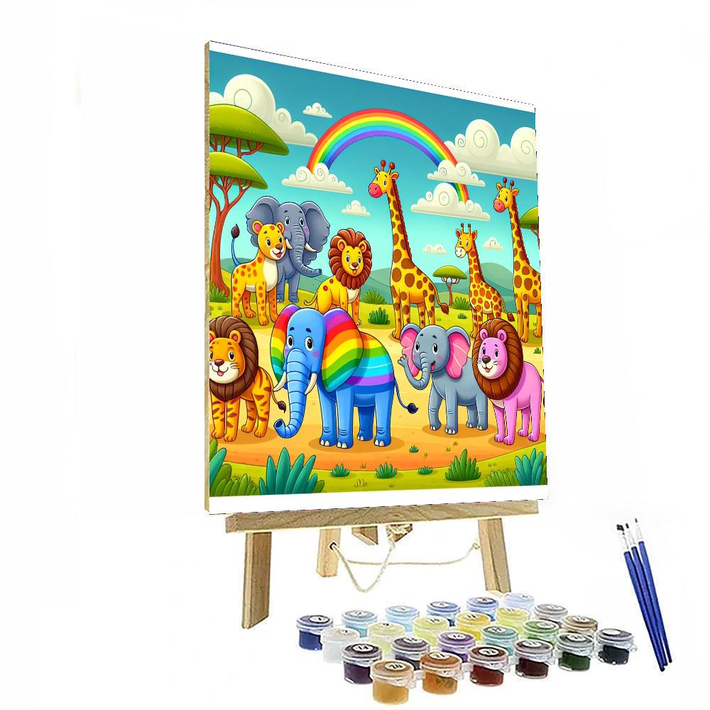 Fantasy Animal Safari Number Painting