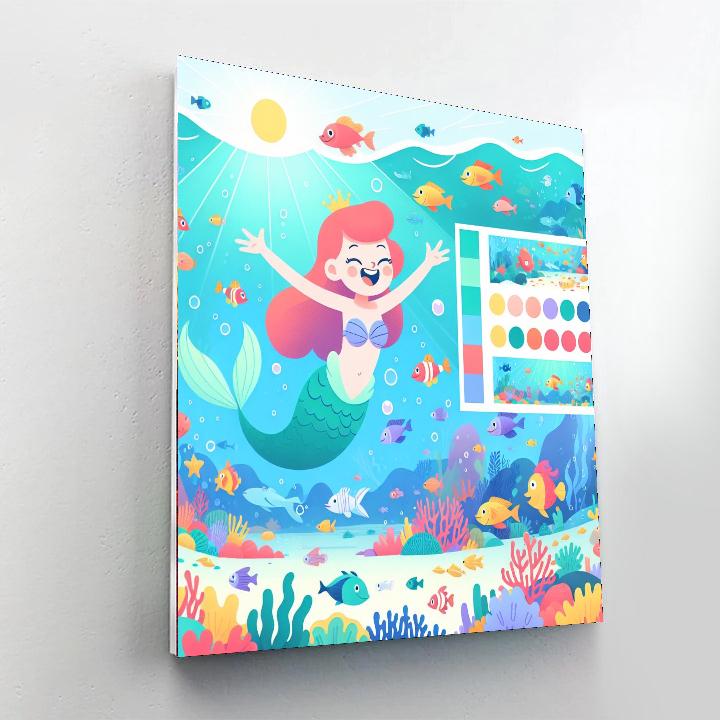 Merry Mermaid World Paint By Numbers Kits