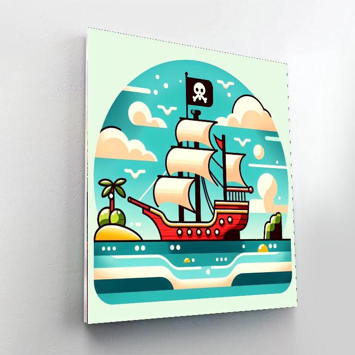 Seaside Pirate Quest Paint By Color