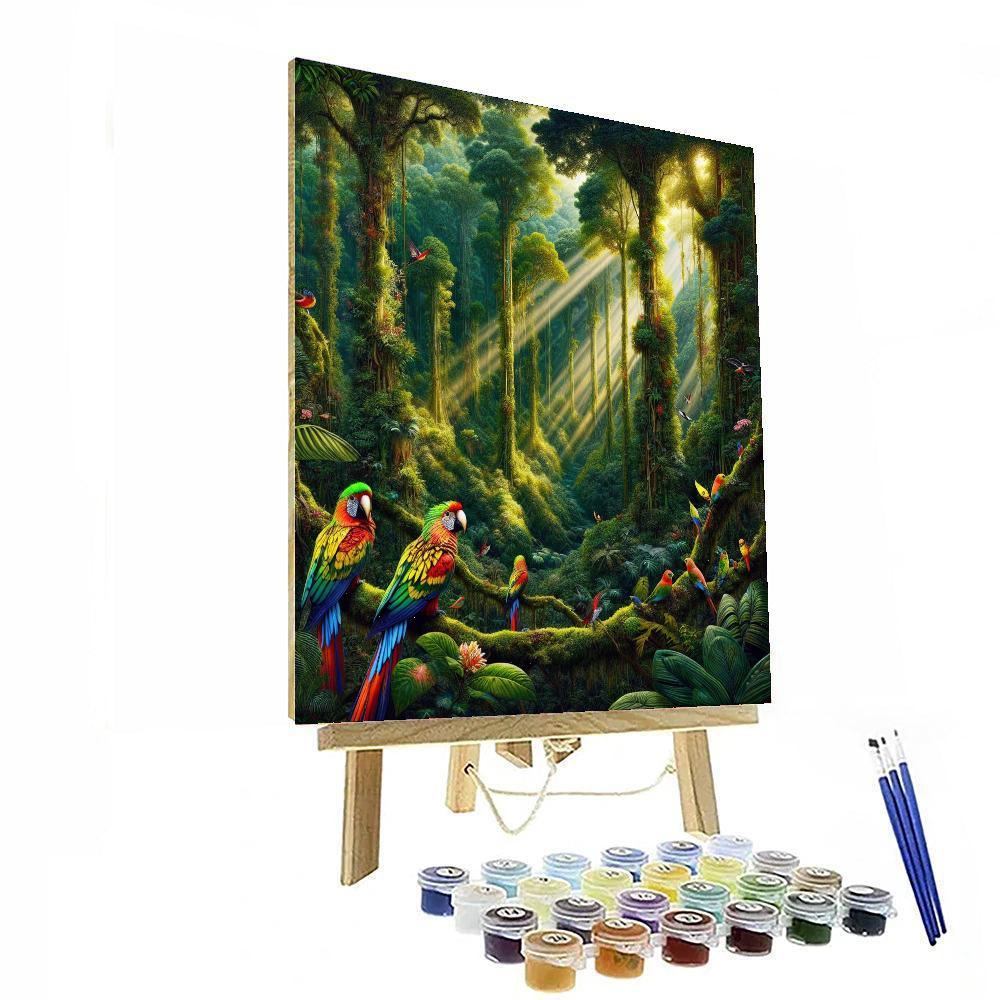 Magical Rainforest Harmony Painting By Numbers Kit