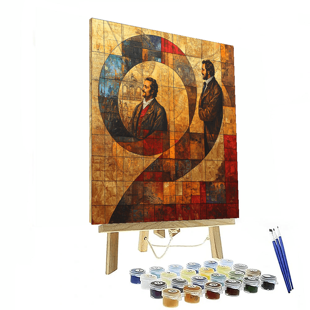 Da Vinci Inspired A Journey Through Time - DIY Painting By Numbers Kit