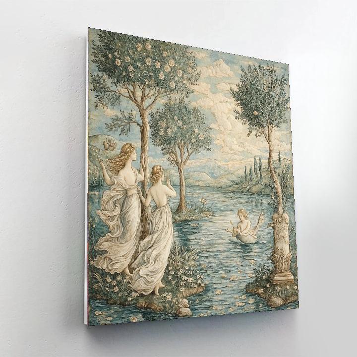 Sandro Botticelli Inspired Renaissance Harmony In Motion  DIY Paint By Numbers
