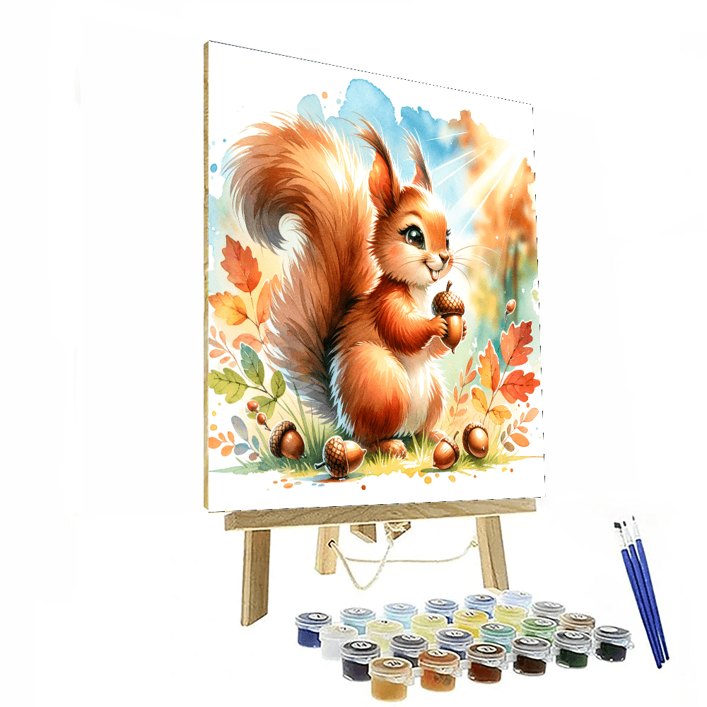 Sassy Little Squirrel - DIY Painting By Numbers Kit