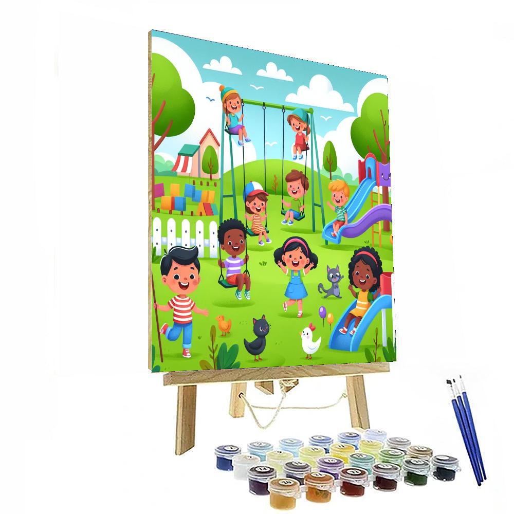Friendship In The Park Paint By Numbers Kits