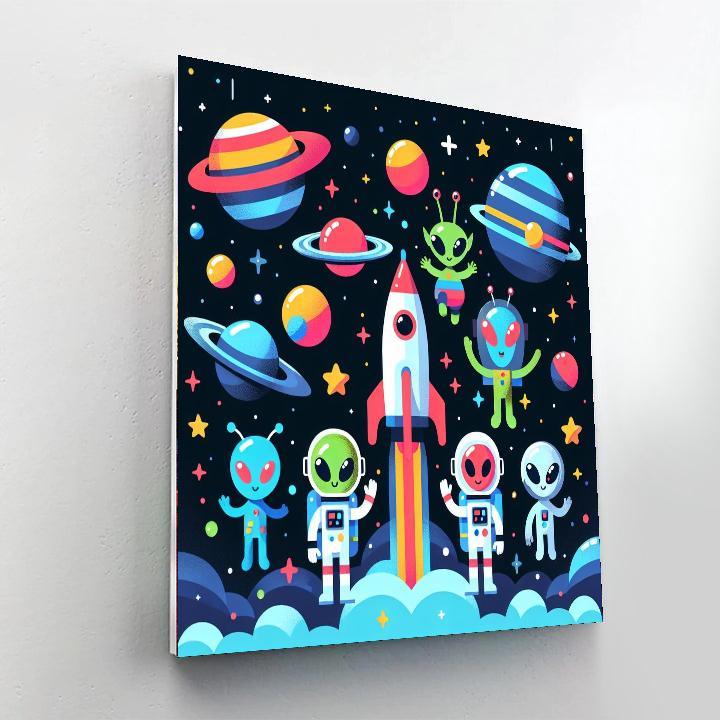 Exciting Space Missions DIY Paint By Numbers