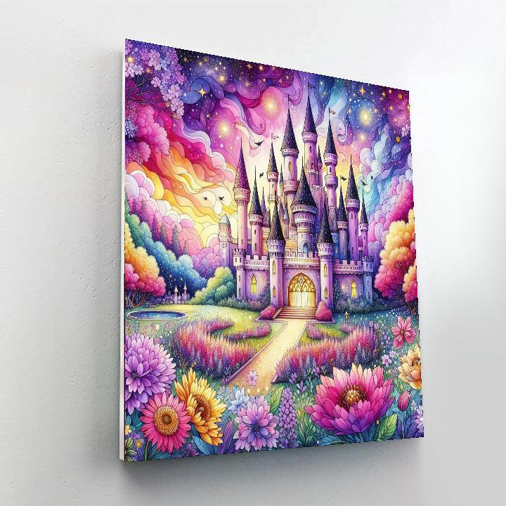 Dreamy Fantasy Castle Paint By Color