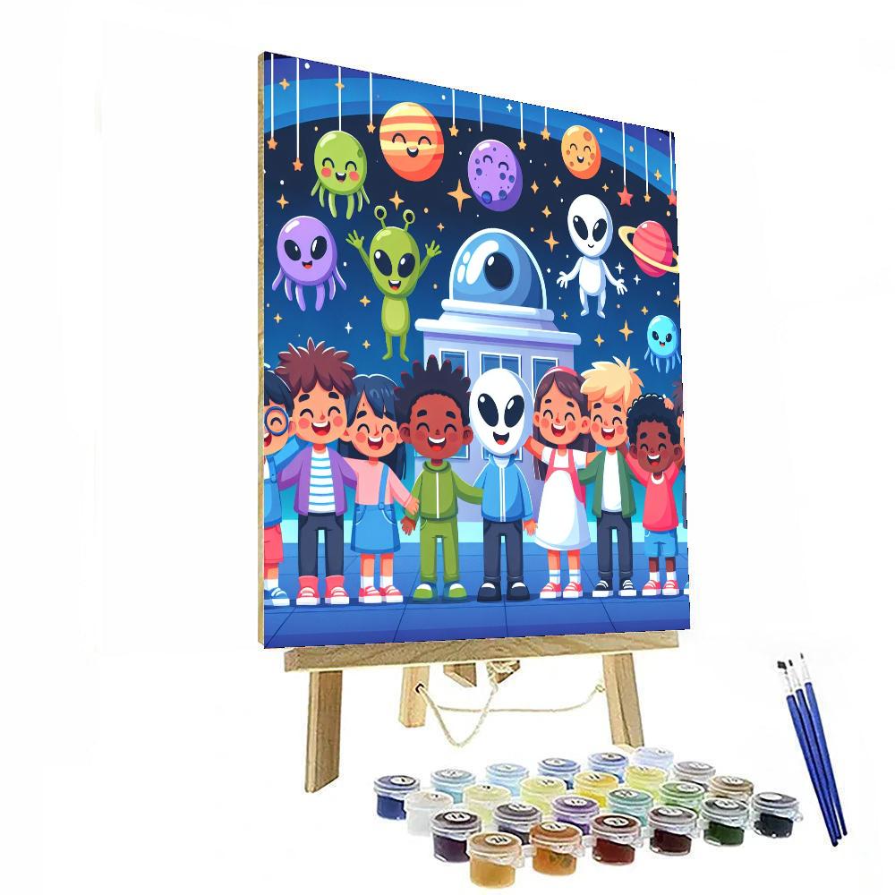 Fun In Space Academy Painting Number Kit