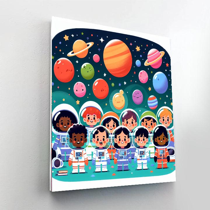 Star Explorers Number Painting