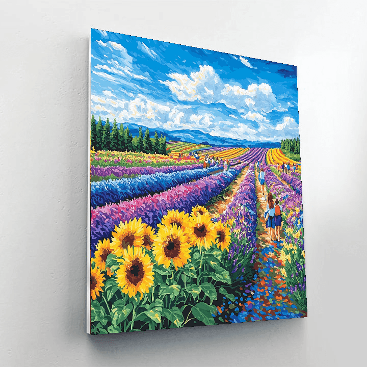 Hokkaido Flower Fields Paint By Numbers Kits