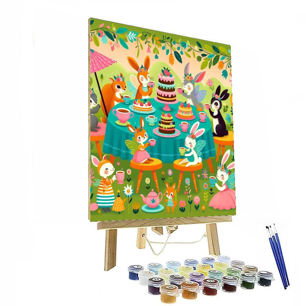 Magic Garden Tea Party Paint By Numbers