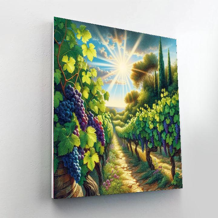 Lush Mediterranean Vineyard Paint By Numbers