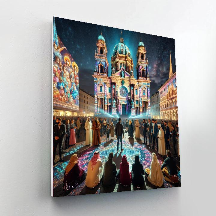 Berlin Festival Of Lights Paint By Numbers Art