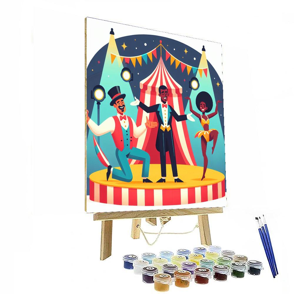Circus Ringmaster Spectacle DIY Paint By Numbers