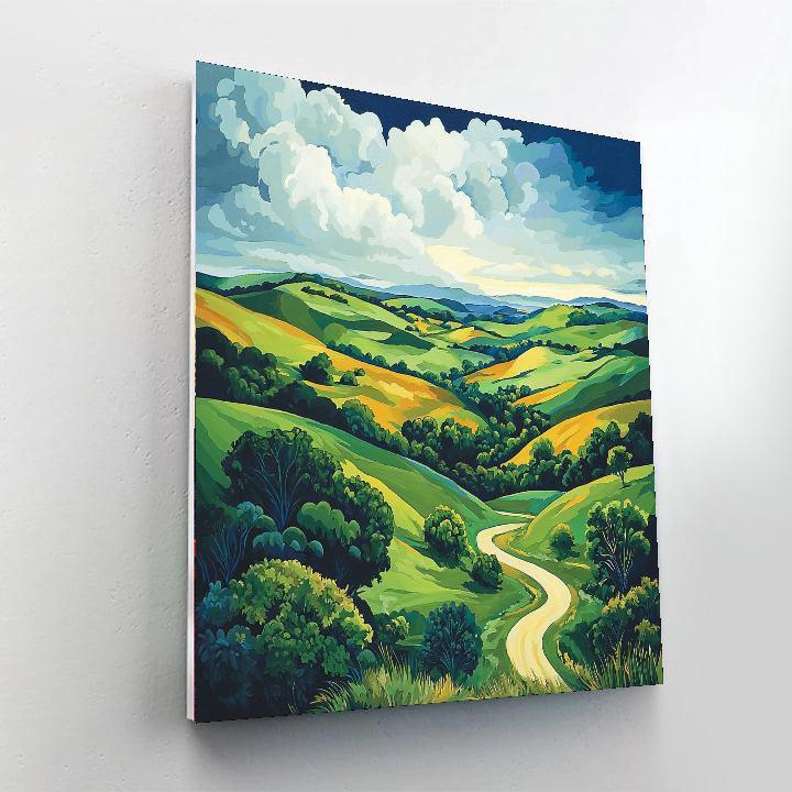 Georgia O'Keeffe Inspired O'Keeffe's Verdant Valleys  Numbered Painting Kits
