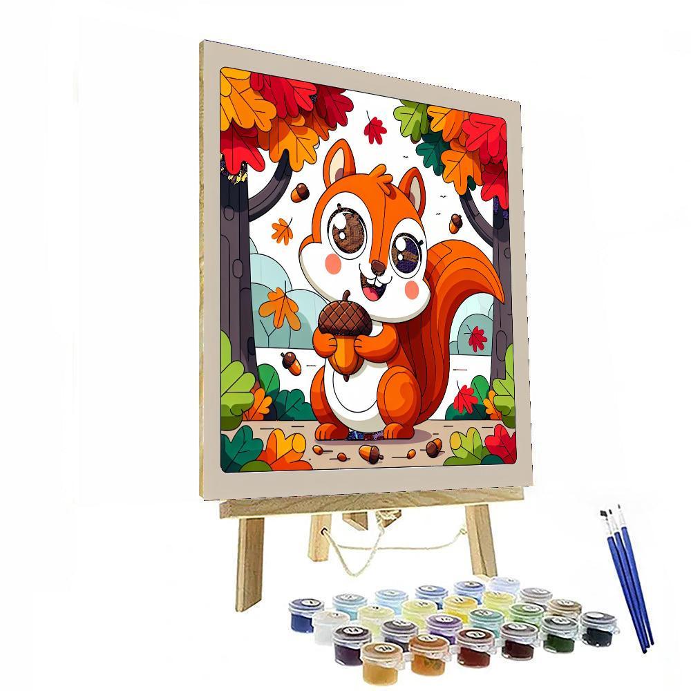 Giggles The Squirrel Paint By Numbers Kits