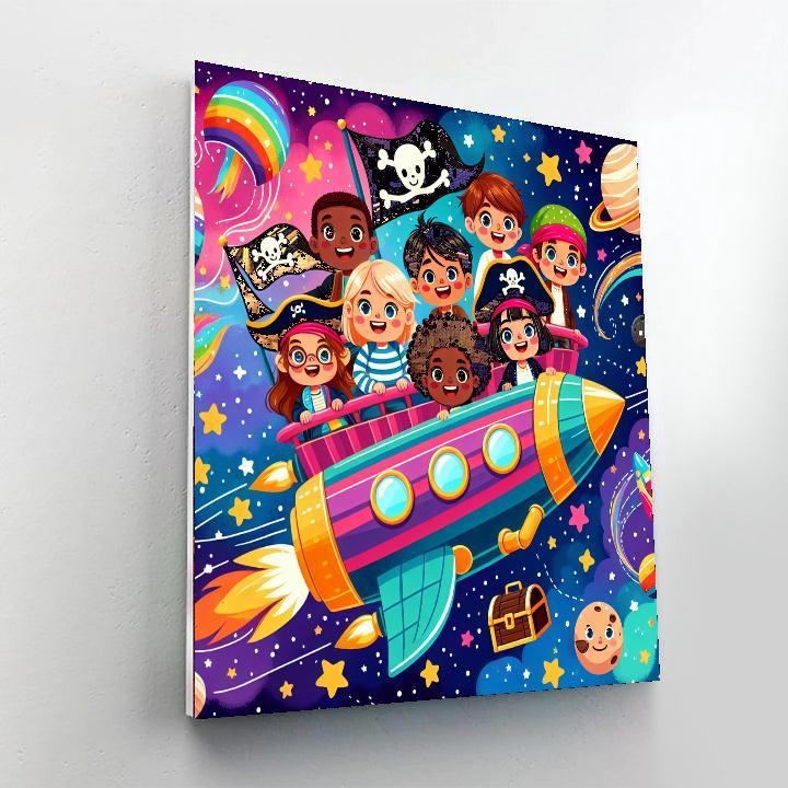 Space Pirates Adventure Paint By Color