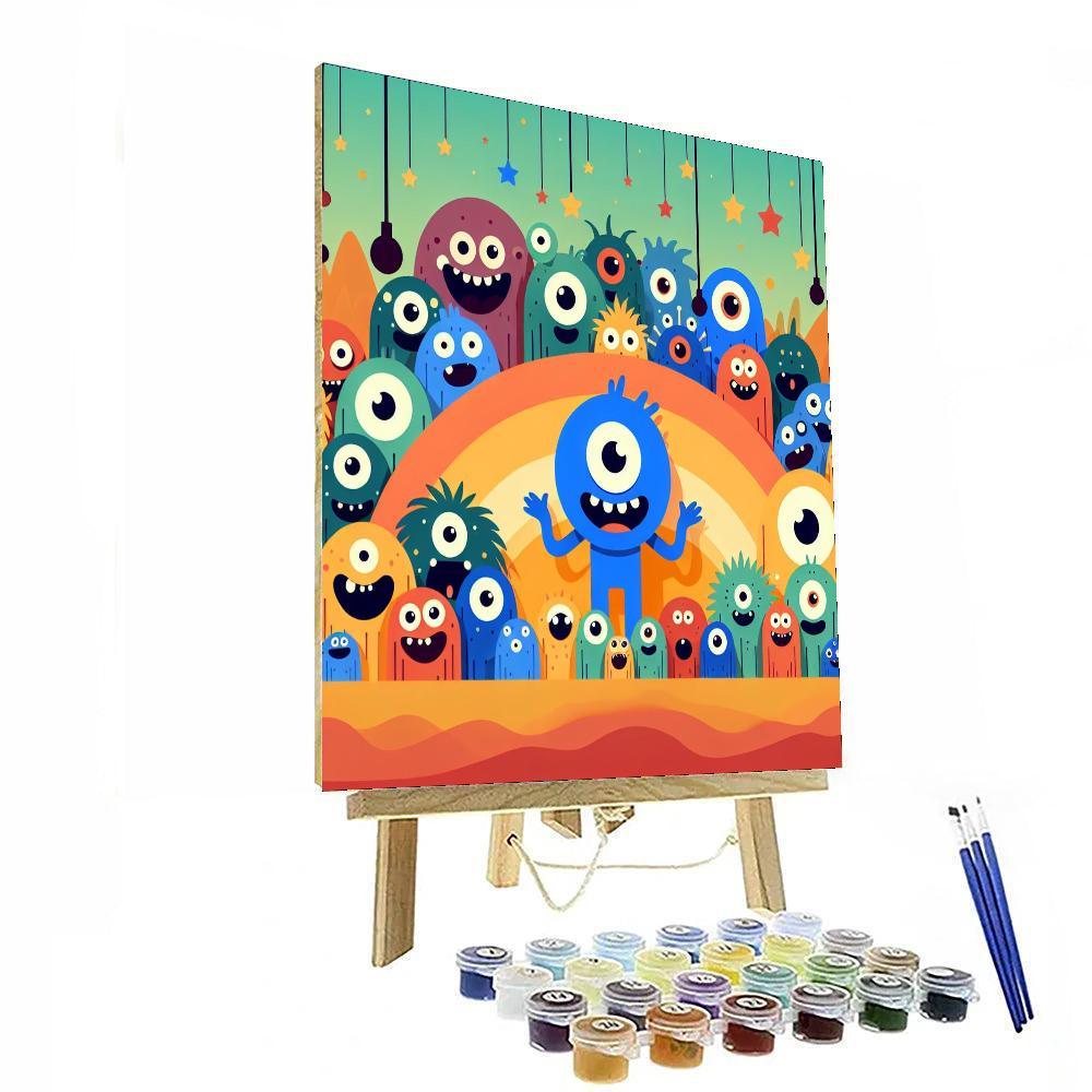Cute Monsters Paint By Numbers Kits