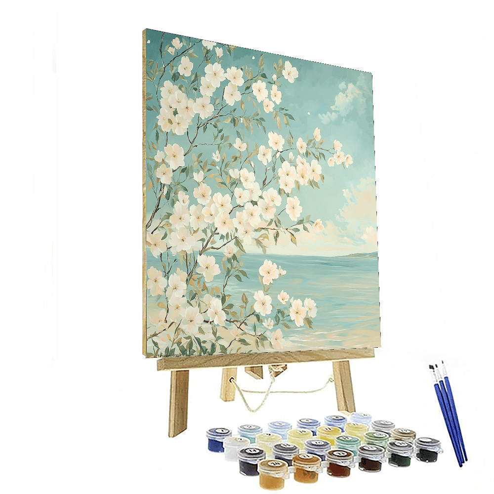 Georgia O'Keeffe Inspired Beneath The Cherry Blossom  Paint By Numbers Kits