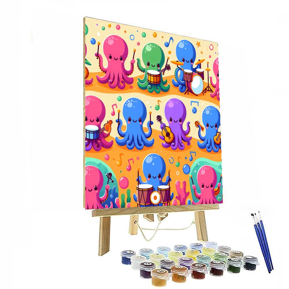 Octopus Orchestra Paint By Numbers