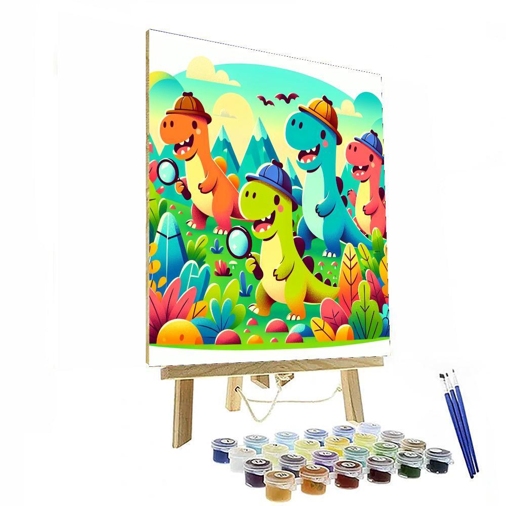 Dinosaur Detective Club Numbered Painting Kits