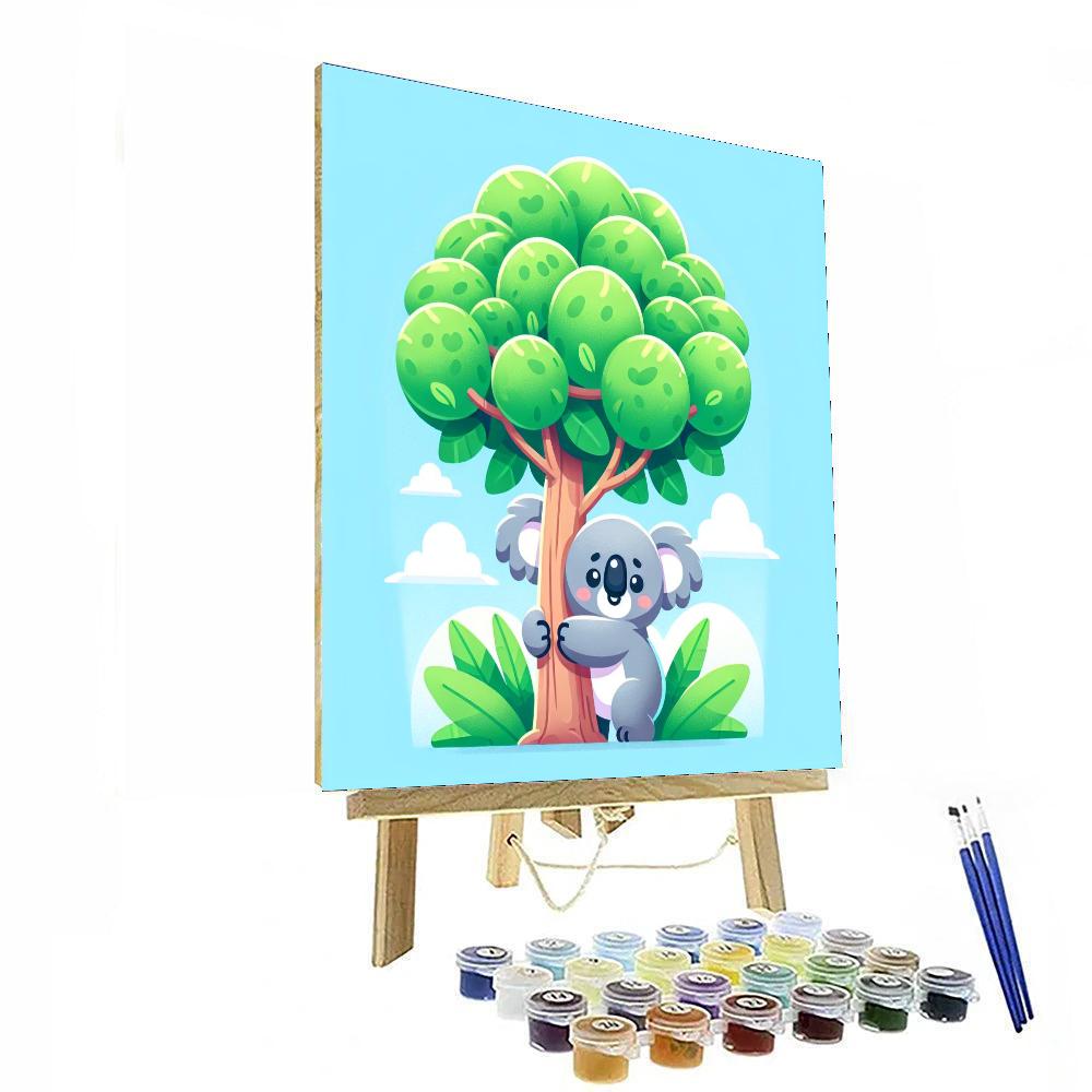 Cuddly Koala In The Tree DIY Paint By Numbers