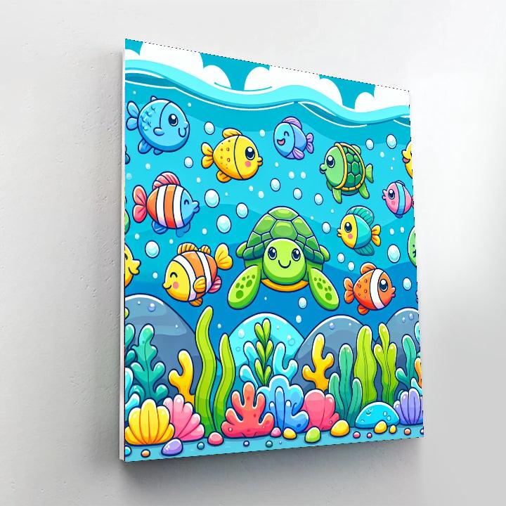 Ocean Wonders Safari Painting By Numbers Kit