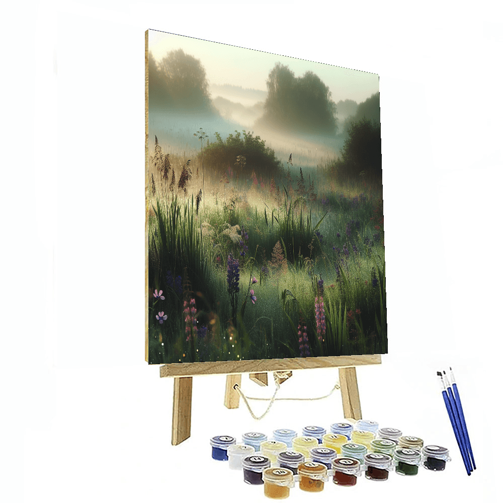 Peaceful Morning Dew Painting Number Kit