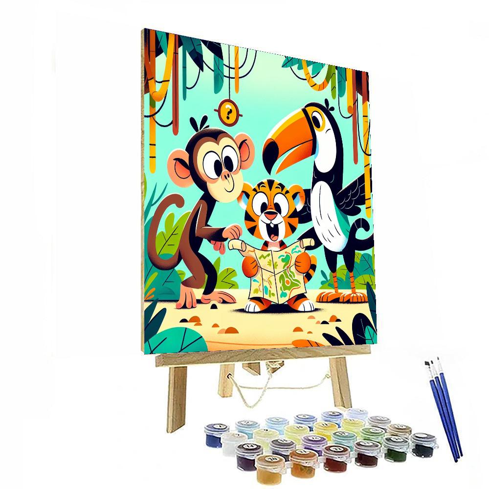 Adventurous Jungle Jaunt Number Painting