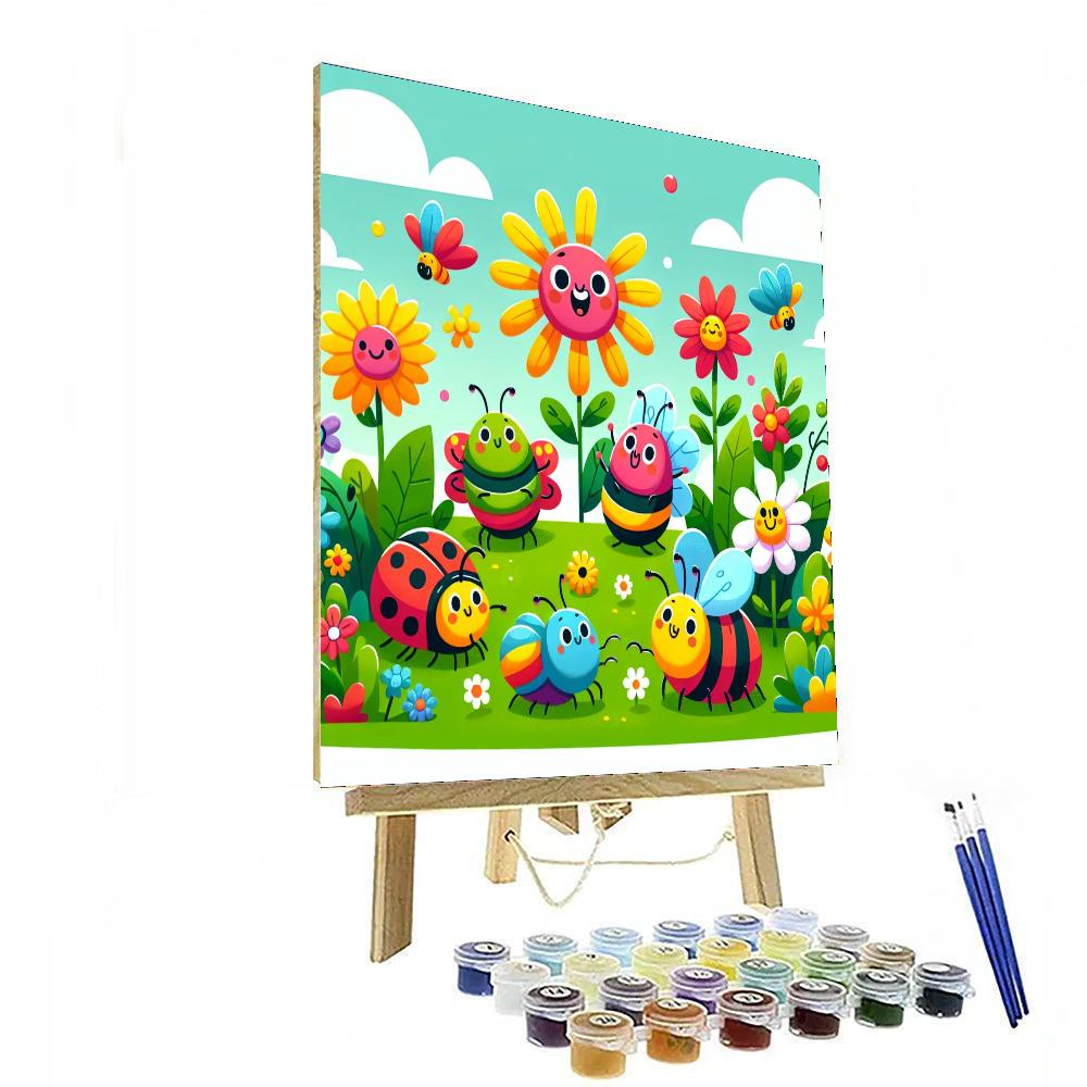 Giggly Garden Friends Numbered Painting Kits