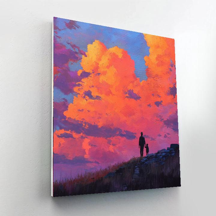 Sunset Silhouette Of Love Paint By Number