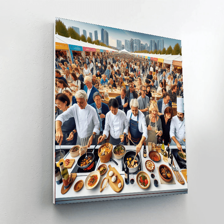 The Melbourne Food And Wine Festival - Australia Paint By Numbers Kits