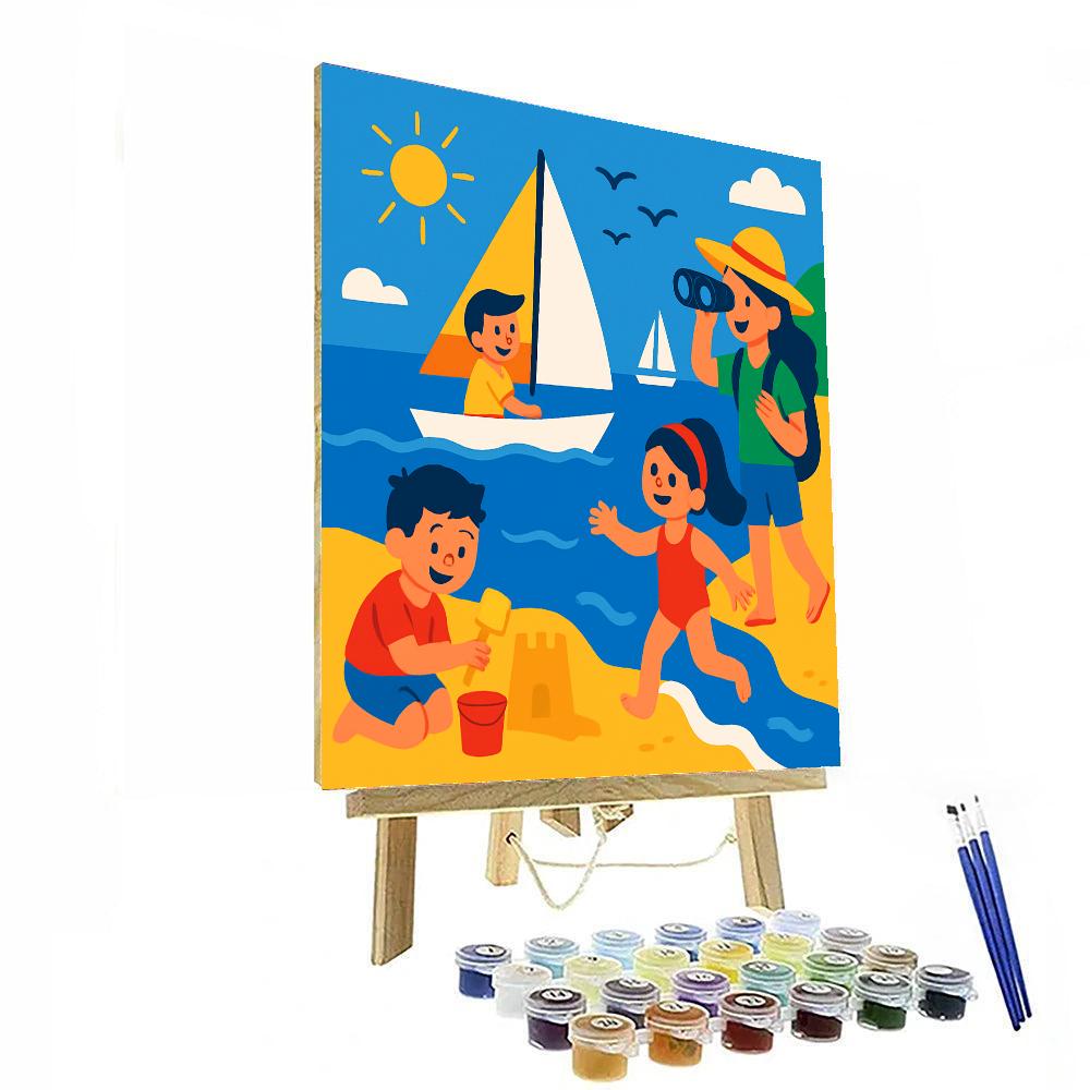 Jolly Seaside Adventures DIY Paint By Numbers
