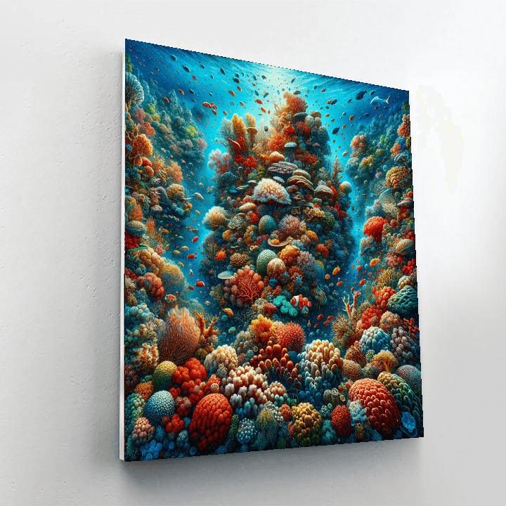Kaleidoscope Coral Reef Painting By Numbers Kit