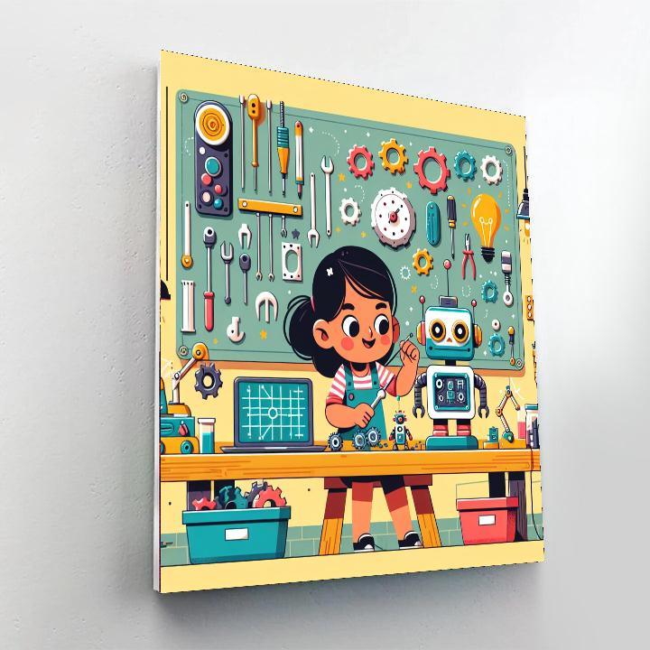 Robot Engineer Adventure Paint By Number