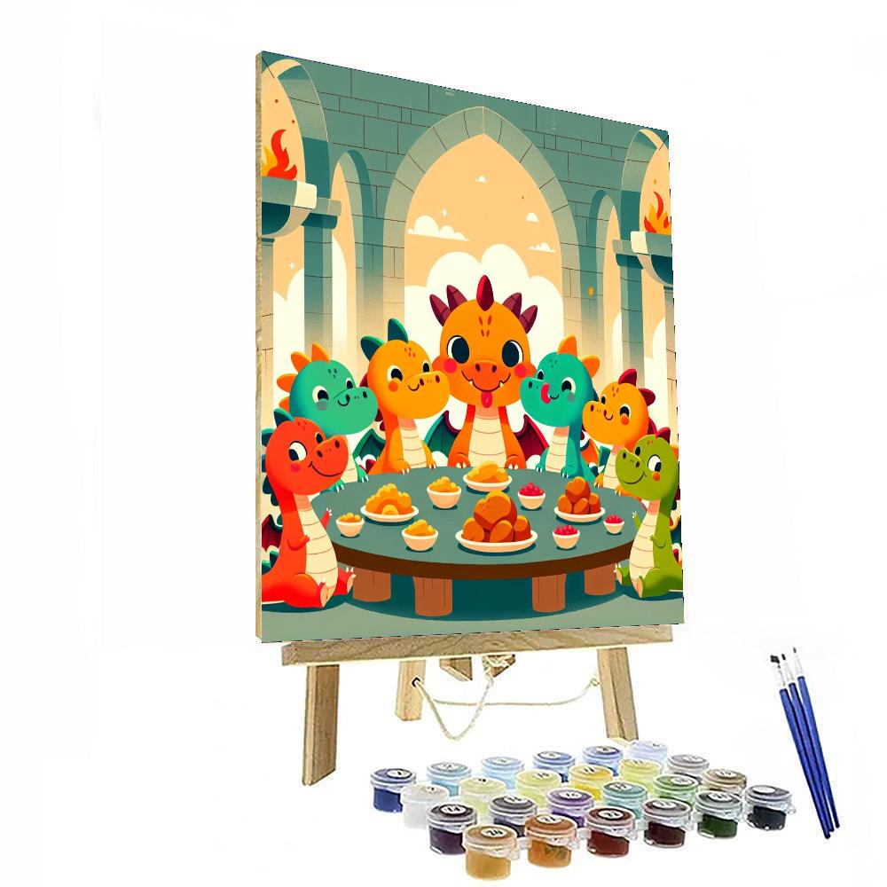 Royal Dragon Feast Paint By Color