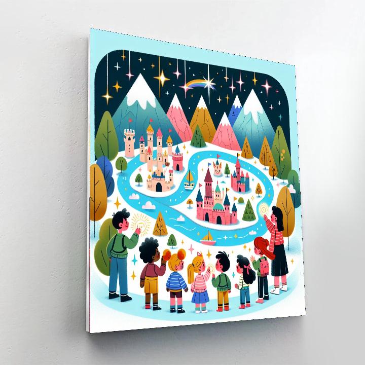 Mythical Map Quest Number Painting