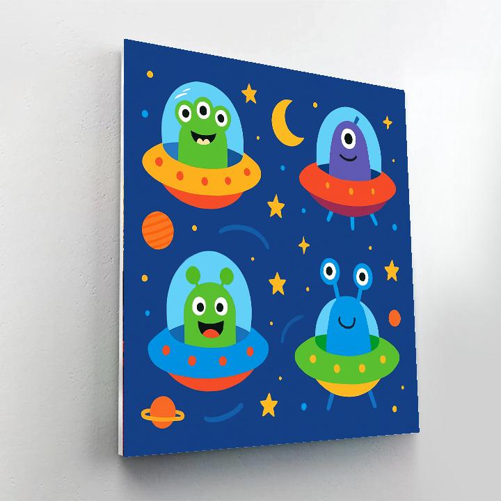 Space Invaders Encounter Paint By Numbers