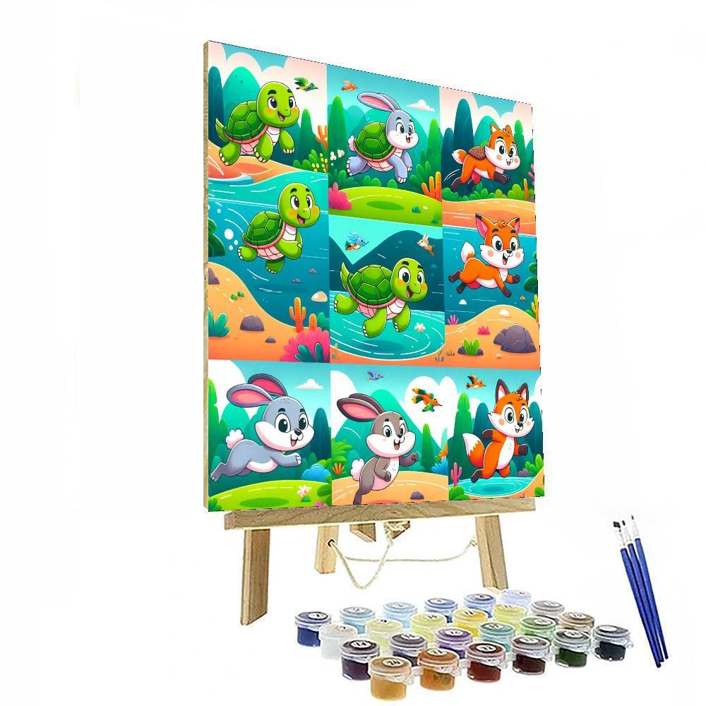 Animal Adventure Race Paint By Color
