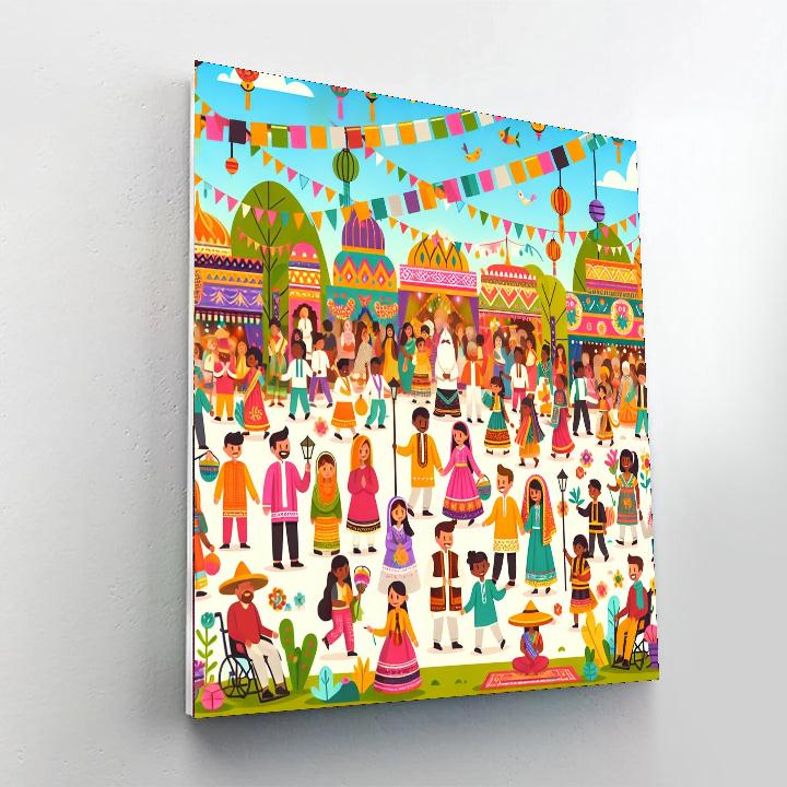 Cultural Festival Extravaganza Painting Number Kit