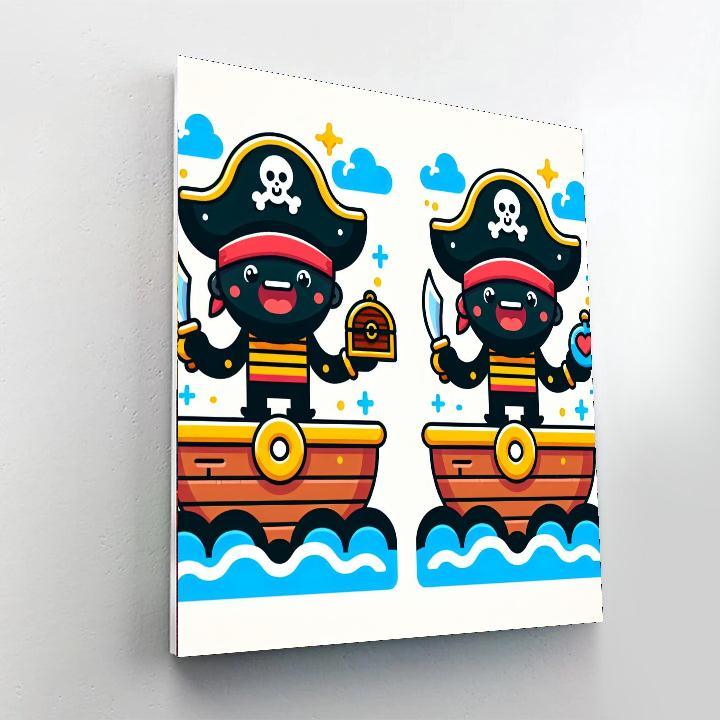 Magical Pirate Adventure Paint By Numbers Art