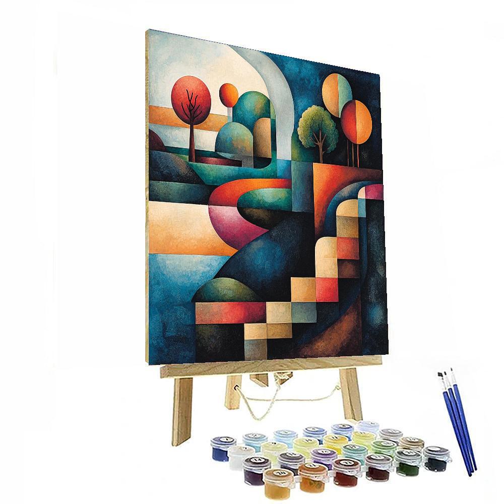 Paul Klee Inspired Harmony Of Vibrant Rhythms  Paint By Number