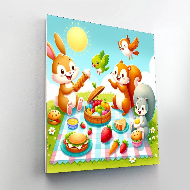 Merry Garden Picnic Paint By Numbers Art