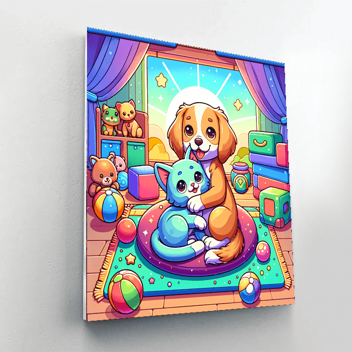 Cuddly Creature Corner Number Painting