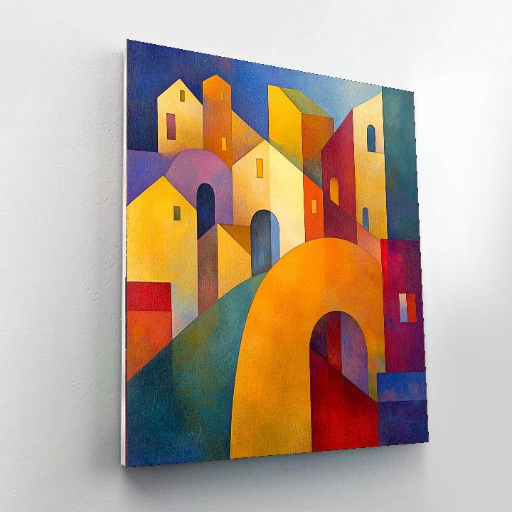 Paul Klee Inspired The Dreamer's Path  Number Painting